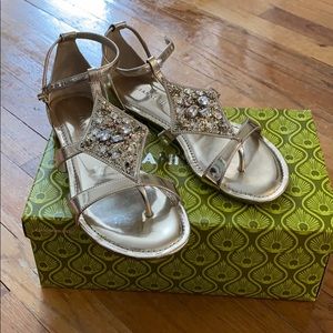 Gianni Bini gold sandals